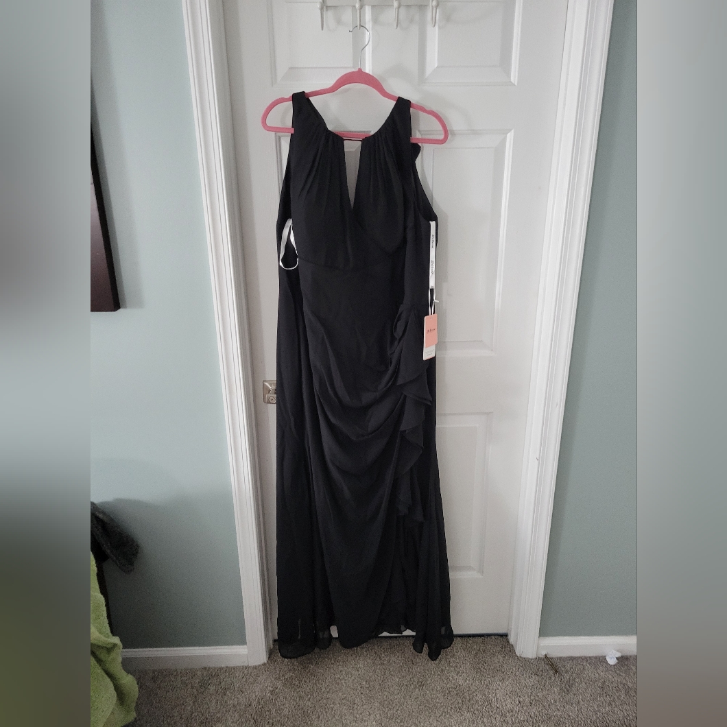 Jj's House Size 20w Long Black Formal Dress New With Tags